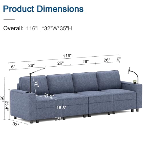 All-in-One Modular Sectional Sofa with Smart Features