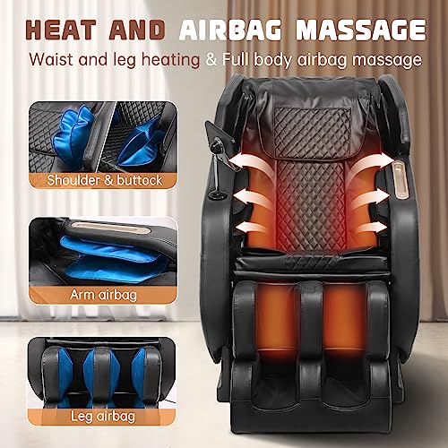 2024 BILITOK Zero Gravity Massage Chair with Bluetooth