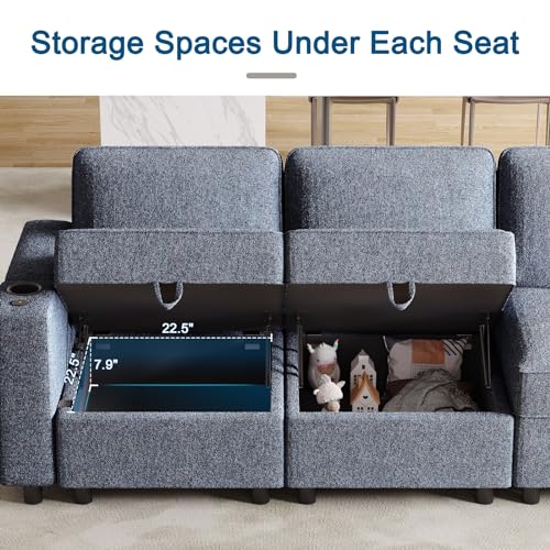 All-in-One Modular Sectional Sofa with Smart Features