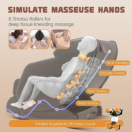 2024 BILITOK Zero Gravity Massage Chair with Bluetooth