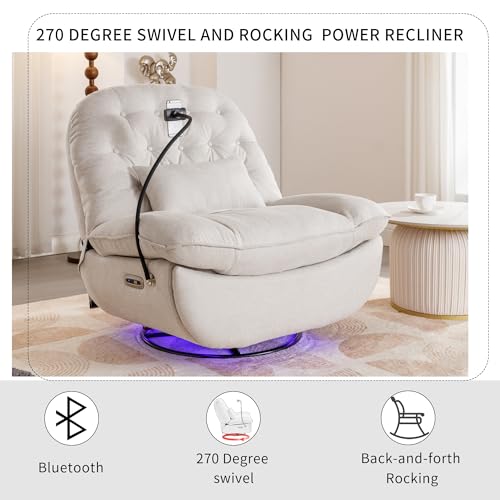 Smart Power Recliner Chair with Bluetooth Music Player