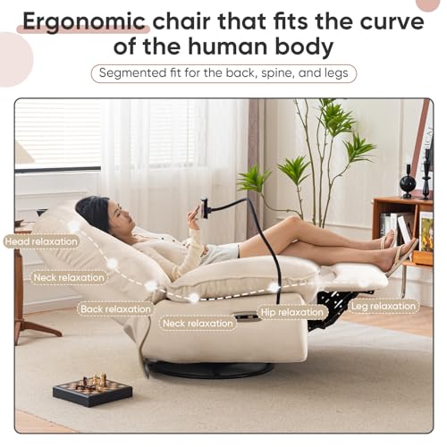 Oversized Electric Recliner Chair with Smart Voice Control