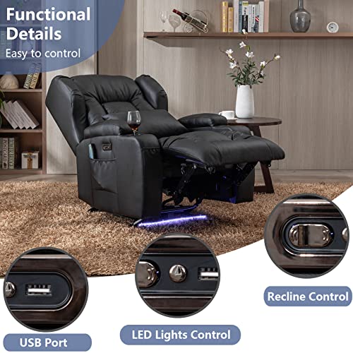 VUYUYU Power Recliner Chair with Heat and Massage