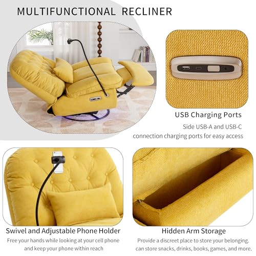 Merax Smart Power Recliner Chair with Voice Control