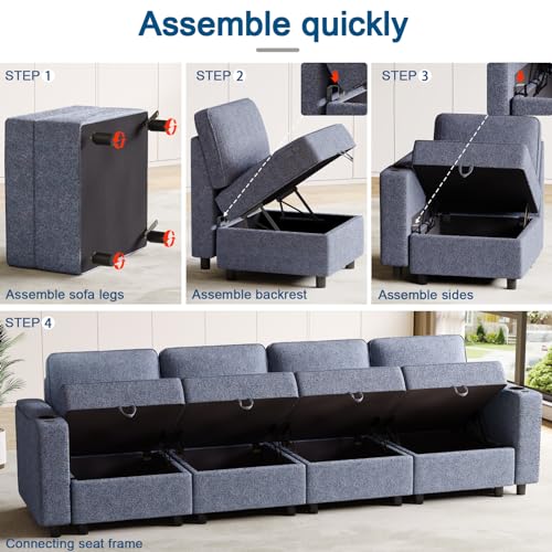 All-in-One Modular Sectional Sofa with Smart Features