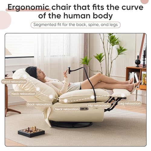 Electric Recliner Chair with Swivel Rocker for Adults