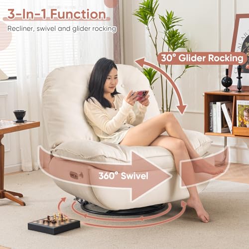 Oversized Electric Recliner Chair with Smart Voice Control