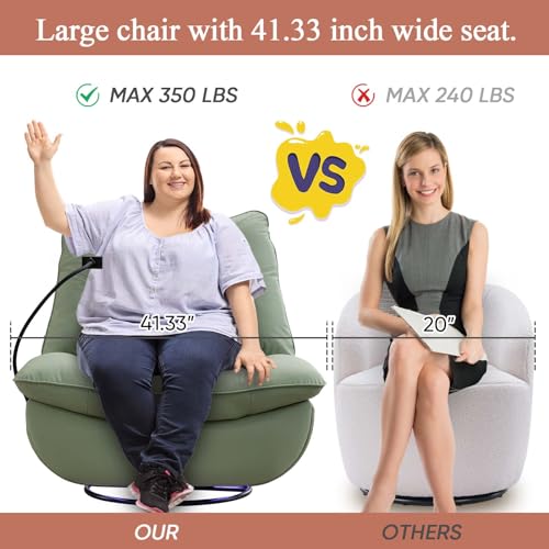 Green Electric Recliner with USB Ports and Voice Control
