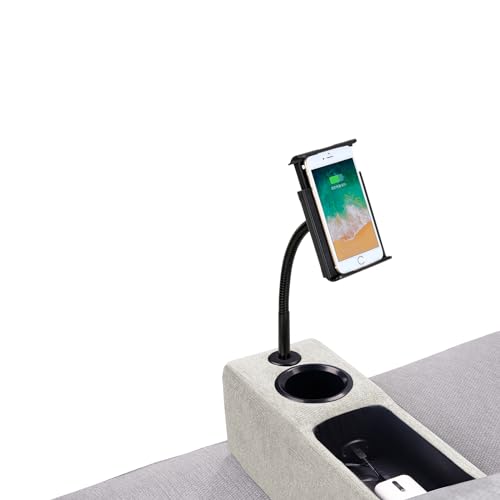 Smart Sofa Armrest with Cup Holder and LED Light