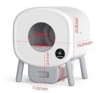 100L Self-Cleaning Cat Litter Box,Automatic Litter Box-Robot for Multiple Cats,Large Electric Kitty Litter Box-APP Control,Odor-Free,Liner & Litter Mat & Aromatherapy Box
