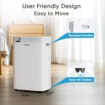 VOVGUU 4500 Sq.Ft 52 Pints Dehumidifier for Basement and Home with Drain Hose & Water Tank, 3 Smart Modes, Humidity Control, Auto Defrost, 24H Timer- 2024 Energy Star Dehumidifer for Large Room