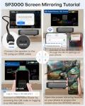 POWCONF Karaoke Machine with Two Micphones, 2.1 Channels, Subwoofer, Home Theater Audio Sound Bar for Smart TV, Bluetooth/HDMI/ARC/TF-Card/WiFi, HiFi Bluetooth Speaker for Home, Indoor, Party, Meeting