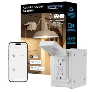 Enbrighten Smart Wi-Fi Outdoor GFCI Light Adapter