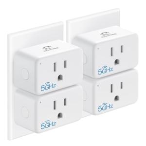 EIGHTREE 5GHz Smart Plug 4-Pack with Energy Monitor