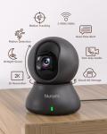 blurams Security Camera, 2K Indoor Camera 360° Pet Camera for Home Security with Phone App, Motion Tracking, 2-Way Audio, IR Night Vision, Siren, Compatible with Alexa & Google Assistant(2.4GHz ONLY)