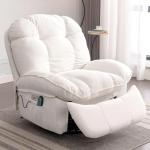 EDWELL Swivel Recliner Chair with Massage, Heating, USB Ports