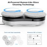 eTRY Window Cleaning Robot with Dual Water Spray 70ML Window Cleaner Robot 3500Pa Suction Power for Windows/Tiles/Glass Door