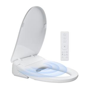 Aquatiz Auto Open Close Bidet Toilet Seat, Elongated with Endless Warm Water, Seat Heating, Night Light, Warm Air Dryer, Advanced Bidet Attachment for Toilets