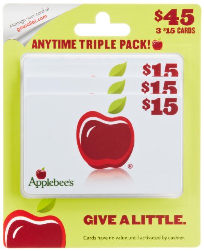 Applebee's Gift Cards Bundle - $15 x 3