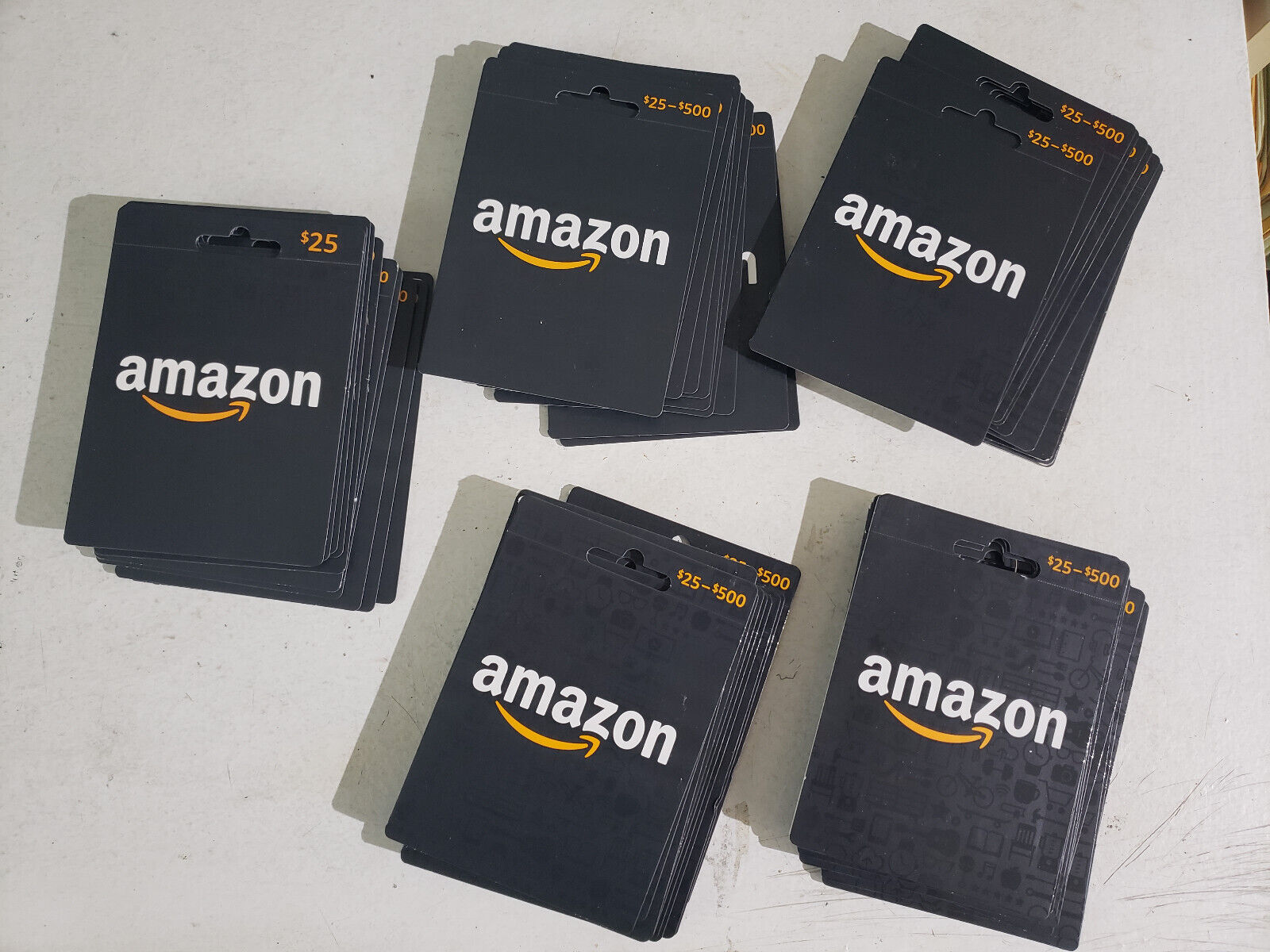 50 Amazon Gift Cards with Zero Value, Unactivated