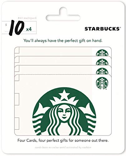 4-Pack Starbucks $10 Gift Cards