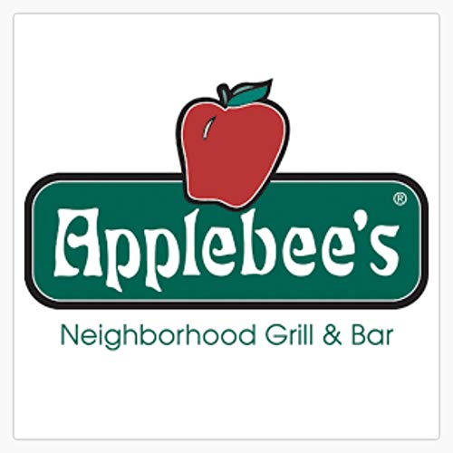 Applebee's Restaurant Logo Vinyl Bumper Sticker, 5