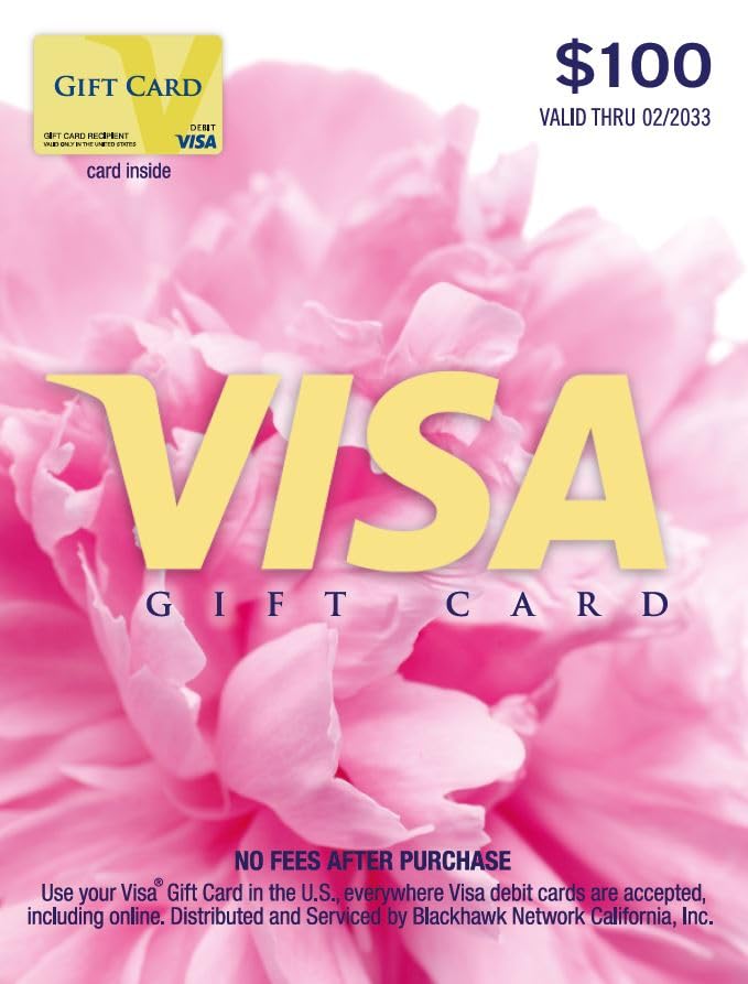 $100 Visa Gift Card - Only $5.95 Fee