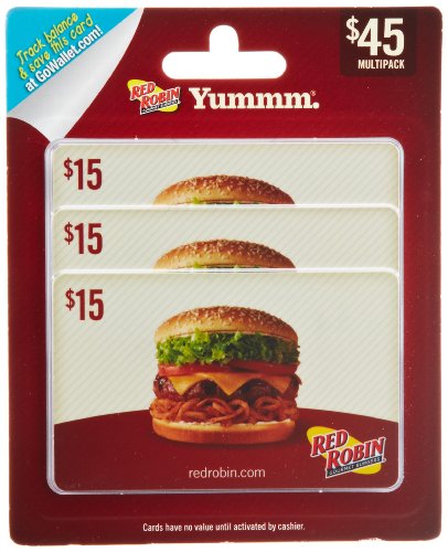 Red Robin Gift Cards Trio - $15