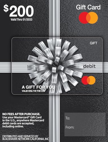 $200 Mastercard Gift Card with $6.95 Purchase Fee