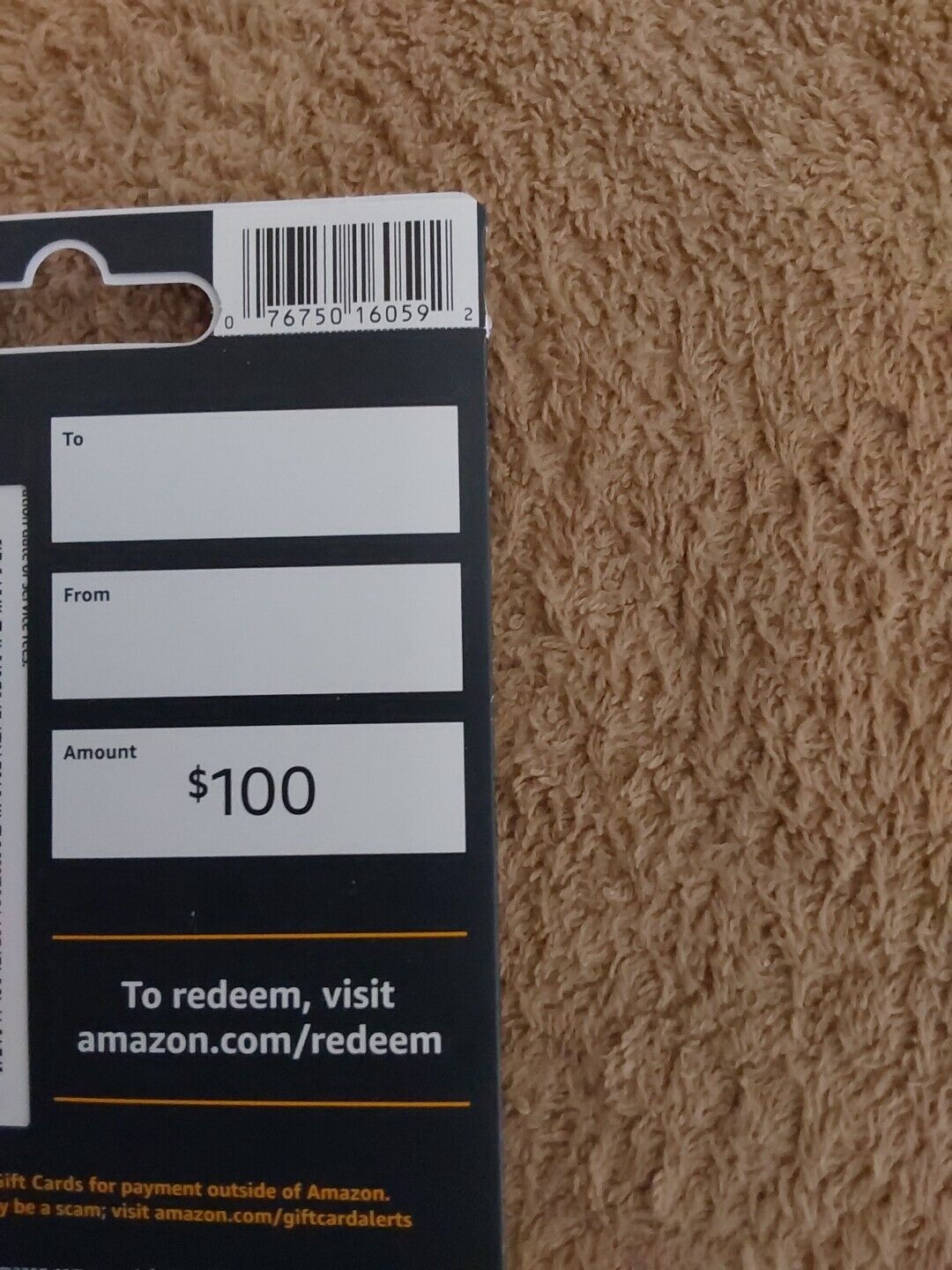 $100 Amazon Gift Card - Brand New