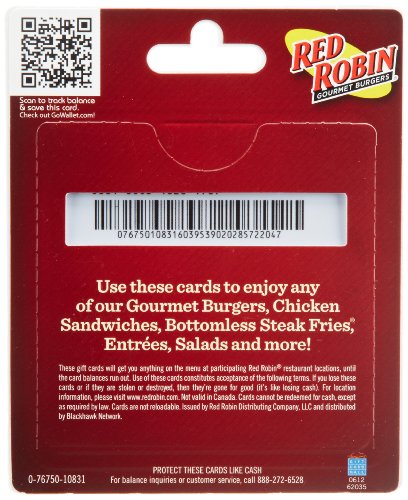 Red Robin Gift Cards Trio - $15