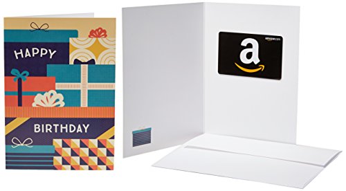 Amazon.com Birthday Packages Design Gift Card with Greeting Card