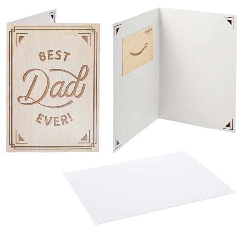 Best Dad Ever Greeting Card with Amazon Gift Card