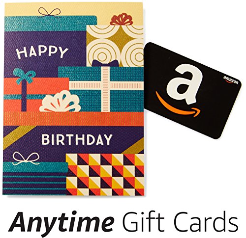 Amazon Happy Birthday Greeting Card with Gift Cards x3