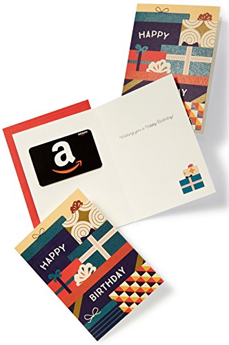 Amazon Happy Birthday Greeting Card with Gift Cards x3