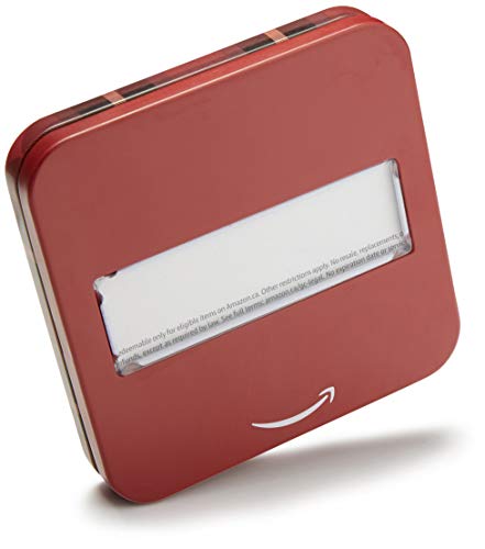 Amazon.com Gift Card in Plaid Tin