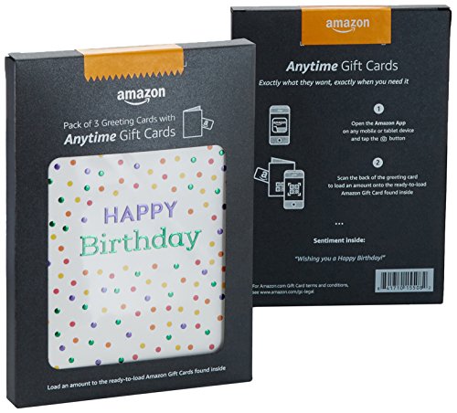 Amazon Premium Greeting & Anytime Gift Cards, Pack of 3