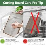 Double-Sided Titanium Cutting Board - 17.7"x11.6