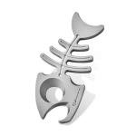 Titanium Fishbone Multitool Bottle Opener and Pry Bar