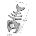 Titanium Fishbone Multitool Bottle Opener and Pry Bar