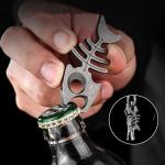 Titanium Fishbone Multitool Bottle Opener and Pry Bar