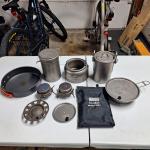 Titanium Camping Cookware Set with Stoves