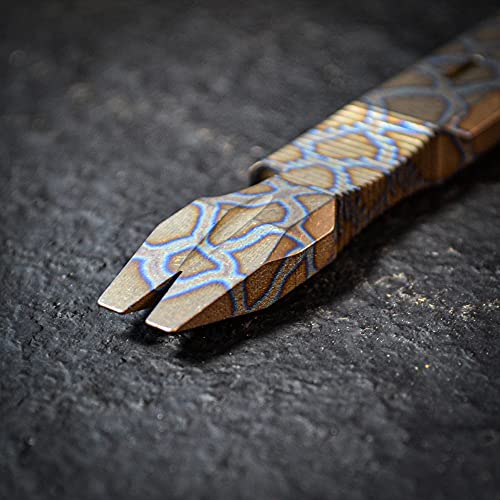 Titanium Pry Bar Crowbar EDC Multi-Function Tool Blue