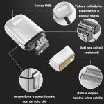 Kemei Cordless Titanium Electric Shaver for Men