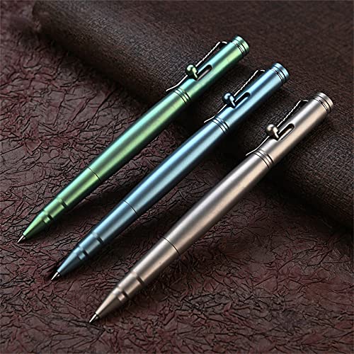WANERSEN Tactical Titanium Signature Pen Blue 5.5