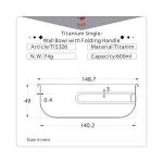 Keith Titanium Folding Handle Bowl - 20.3 oz