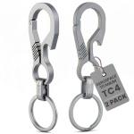 Ultra-Light Titanium Carabiner Keychain Clips - 2-Pack