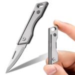 Titanium Mini EDC Pocket Knife with Keychain