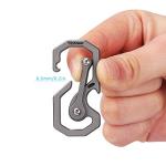 Titanium Keychain with Carabiner and Bottle Opener
