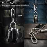 Titanium Tactical Carabiner Clip for EDC Gear
